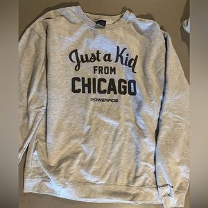 Grey Crew Neck- Chicago “Derrick Rose” Powerade sweater